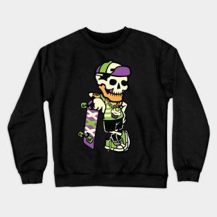 Skater Skull Crewneck Sweatshirt